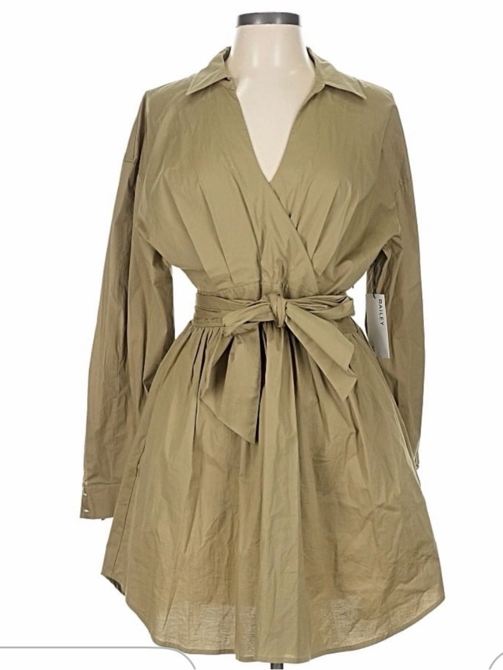 Bailey 44 Khaki Shirt Dress